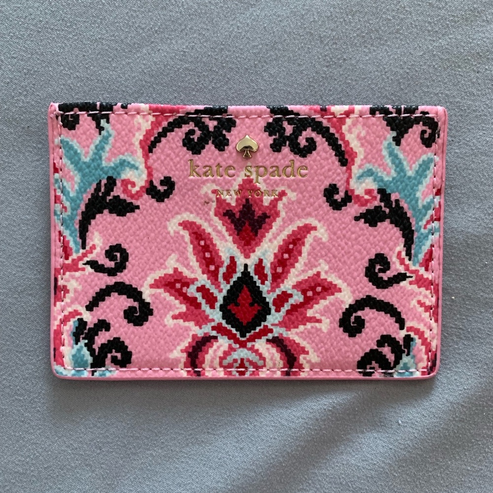 NEW 💕 Kate Spade ♠️ Slim Floral Card Holder